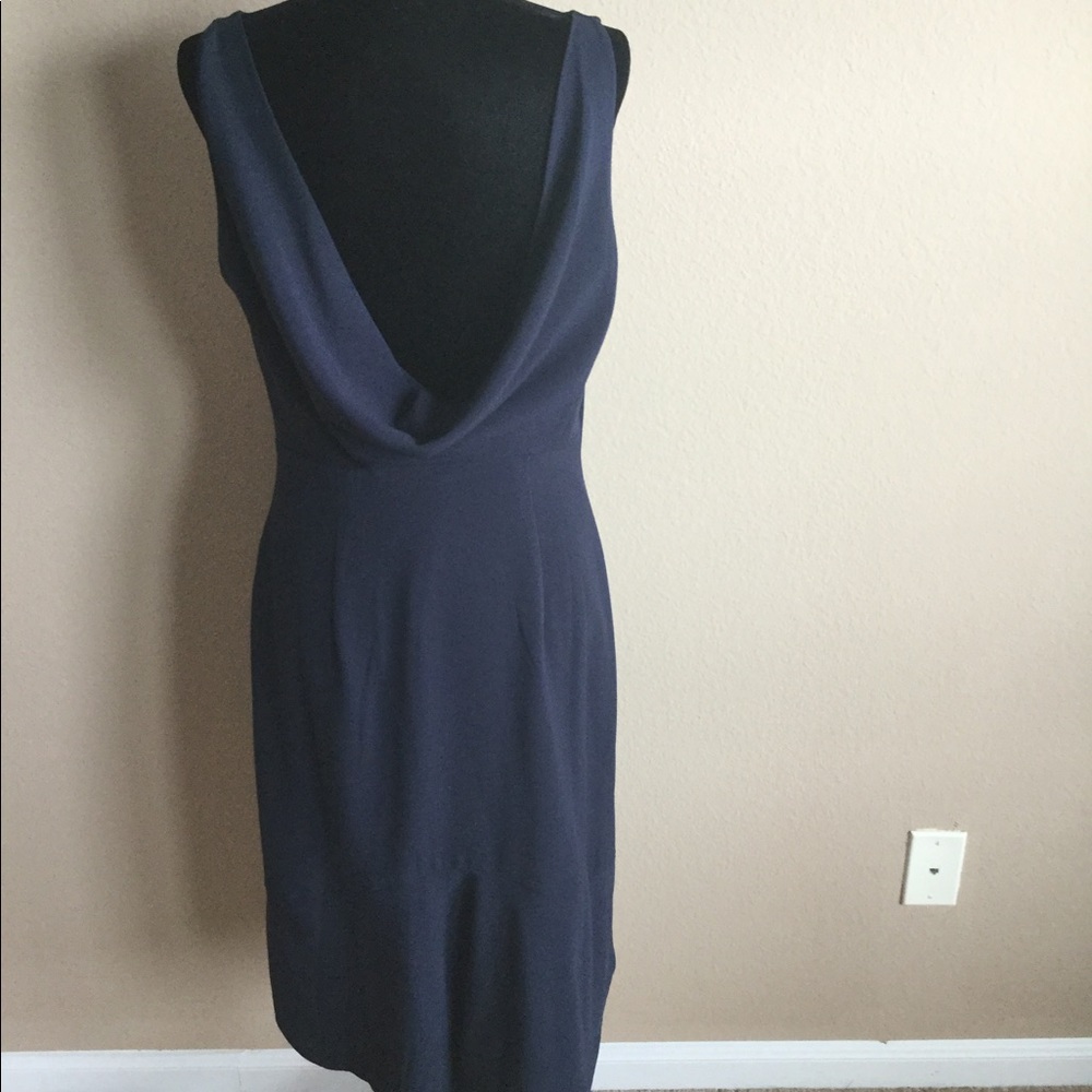 COPY - Sexy Navy Blue Scoop Neck Dress 14